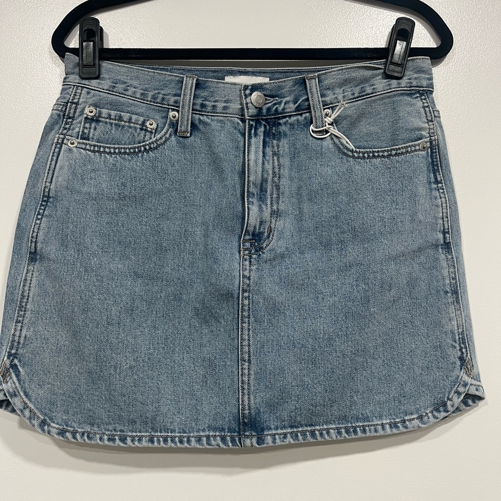 Pistola Rhea Mid Rise Denim Mini Skirt